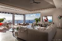 cool living room of Saint Barth Villa Legends B luxury apartment, holiday home, vacation rental