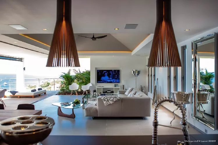 cool sitting area in Saint Barth Villa Legends B luxury apartment, holiday home, vacation rental
