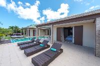 cool poolside of Saint Barth Villa Tessy luxury holiday home, vacation rental