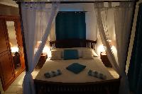 pristine bedding in Saint Barth Villa Aquamarine luxury vacation rental