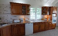 cool kitchen of Saint Barth Villa Aquamarine luxury vacation rental