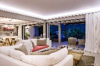 beautiful living room of Saint Barth Villa Wahoo luxury holiday home, vacation rental