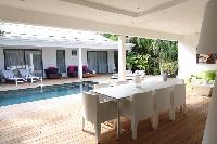 pretty lanai of Saint Barth Luxury Villa Gaia holiday home, vacation rental