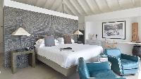 crisp bedroom linens in Saint Barth Villa Casa Del Mar luxury holiday home, vacation rental