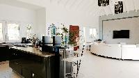 cool living room of Saint Barth Villa Dasha luxury holiday home, vacation rental