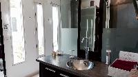 swanky bathroom in Saint Barth Villa Dasha luxury holiday home, vacation rental