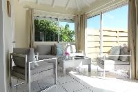 cool patio of Saint Barth Villa Idalia luxury holiday home, vacation rental