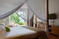 clean bedroom linens in Saint Barth Villa Samsara luxury holiday home, vacation rental