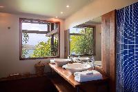 spic-and-span bathroom in Saint Barth Villa Samsara luxury holiday home, vacation rental