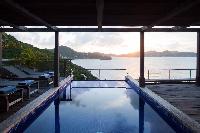cool swimming pool of Saint Barth Villa Samsara luxury holiday home, vacation rental