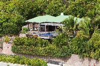 lovely garden of Saint Barth Villa Samsara luxury holiday home, vacation rental