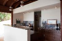 modern kitchen appliances in Saint Barth Villa Samsara luxury holiday home, vacation rental