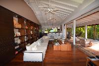vibrant veranda of Saint Barth Luxury Villa Amancaya Estate vacation rental