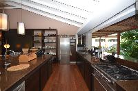 modern kitchen appliances in Saint Barth Luxury Villa Amancaya Estate vacation rental