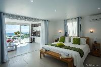 pristine bedding in Saint Barth Villa Cacao luxury home, vacation rental