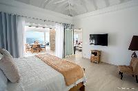 fresh bed sheets in Saint Barth Villa Cacao luxury home, vacation rental