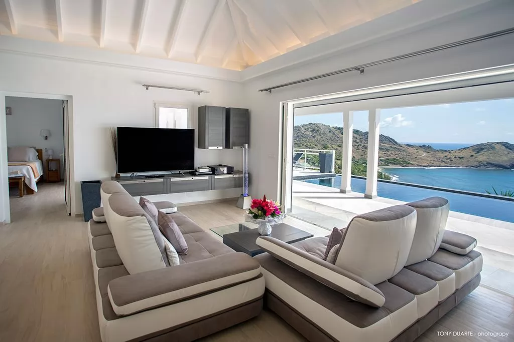 beautiful seafront Saint Barth Villa Cacao luxury home, vacation rental