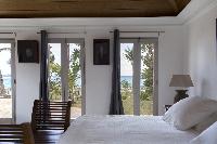 pristine bedding in Saint Barth Villa Le Moulin luxury holiday home, vacation rental