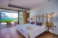 clean bedroom linens in Saint Barth Villa Aqua luxury holiday home, vacation rental