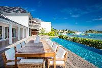 cool swimming pool of Saint Barth Villa Aqua luxury holiday home, vacation rental