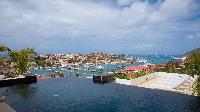 cool infinity pool of Saint Barth Villa Prestige holiday home, luxury vacation rental