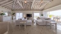 cool living room of Saint Barth Villa Prestige holiday home, luxury vacation rental