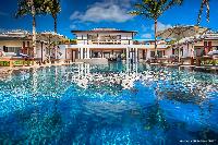 refreshing pool of Saint Barth Luxury Villa Blanc Bleu holiday home, vacation rental