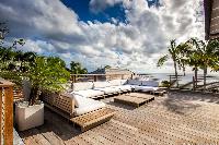 cool balcony Saint Barth Luxury Villa Blanc Bleu holiday home, vacation rental