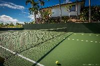 cool garden of Saint Barth Luxury Villa Blanc Bleu holiday home, vacation rental