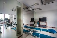 cool fitness room at Saint Barth Luxury Villa Blanc Bleu holiday home, vacation rental