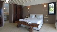 fresh bedroom linens in Saint Barth Villa Jali luxury holiday home, vacation rental