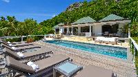 cool poolside of Saint Barth Villa Jali luxury holiday home, vacation rental