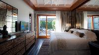 clean bedroom linens in Saint Barth Villa La Danse Des Etoiles luxury holiday home, vacation rental