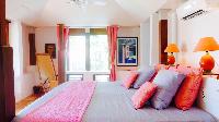 fresh bedroom linens in Saint Barth Villa Lezard Palace luxury holiday home, vacation rental