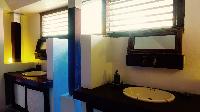 cool bathroom in Saint Barth Villa Lezard Palace luxury holiday home, vacation rental