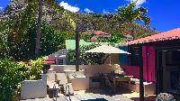 cool veranda of Saint Barth Villa Lezard Palace luxury holiday home, vacation rental