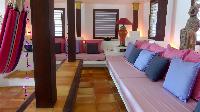 cool sitting room in Saint Barth Villa Lezard Palace luxury holiday home, vacation rental