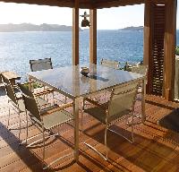 cool terrace of Saint Barth Villa Milou Estate luxury holiday home, vacation rental