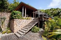 cool garden of Saint Barth Villa Milou Estate luxury holiday home, vacation rental