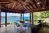 cool pergola of Saint Barth Villa Milou Estate luxury holiday home, vacation rental