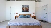 fresh bedroom linens in Saint Barth Villa Wild Blue Estate luxury holiday home, vacation rental