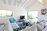 neat sitting area in Saint Barth Villa Wild Blue Estate luxury holiday home, vacation rental