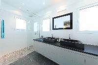 neat and trim lavatory in Saint Barth Villa Wild Blue Estate luxury holiday home, vacation rental