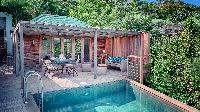 beautiful swimming pool of Saint Barth Villa Ti Lama luxury holiday home, vacation rental