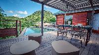 cool poolside of Saint Barth Villa Ti Lama luxury holiday home, vacation rental