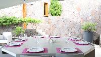 incredible dining area in Saint Barth Villa Indian Song luxury holiday home, vacation rental