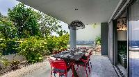 cool lanai of Saint Barth Villa Nevis luxury holiday home, vacation rental