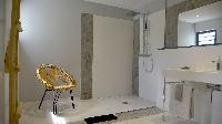cool bathroom in Saint Barth Villa Datcha Estate luxury holiday home, vacation rental