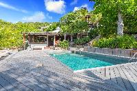 cool swimming pool of Saint Barth Villa Lama Estate luxury holiday home, vacation rental