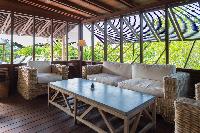 cool lanai of Saint Barth Villa Lama Estate luxury holiday home, vacation rental